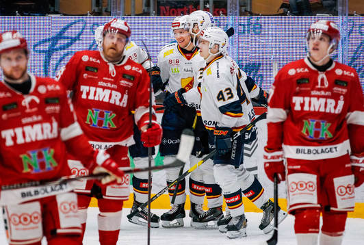 Timrås Petteri Virtanen jublar