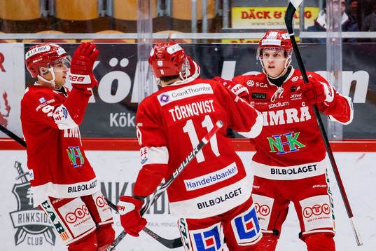 Timrås Johannes Kinnvall jublar