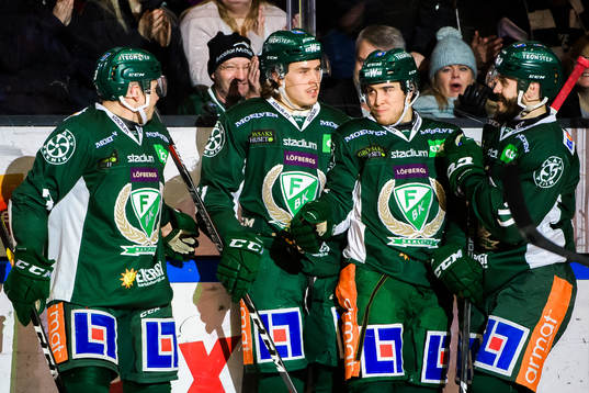 Färjestads Jens Westin, Joakim Nygård, Michael Lindqvist