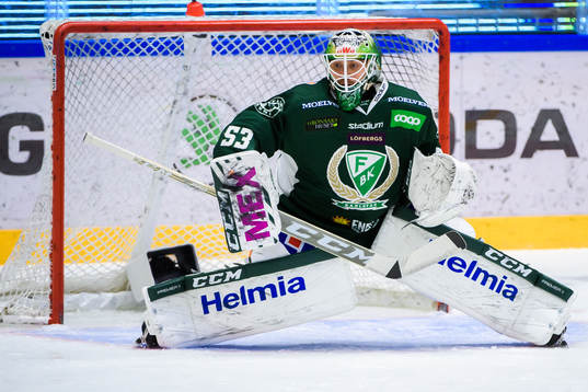 Färjestads målvakt Markus Svensson