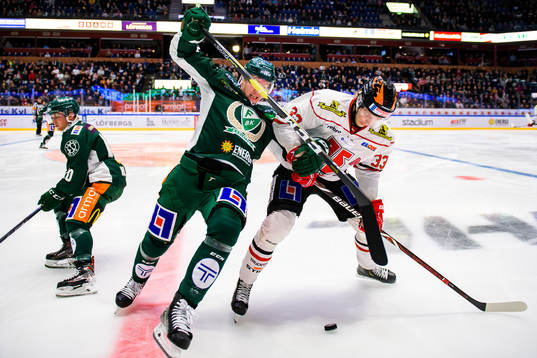 Färjestads Gustav Rydahl och Örebros Christopher