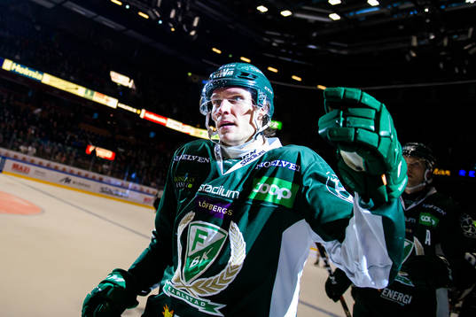 Färjestads Jesper Olofsson jublar