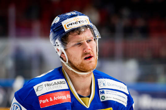 Didrik Svendsen of Sparta Warriors with an injury