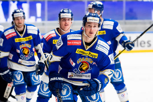Håkon Imset Stormli of Sparta Warriors celebrates