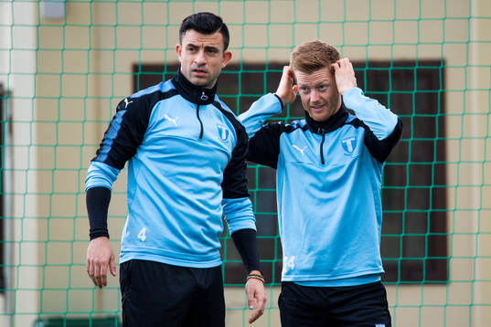 Behrang Safari och Anders Christiansen
