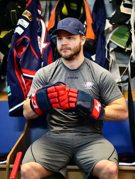 Linköpings Jimmy Andersson  ishockeymatchen i SHL mellan