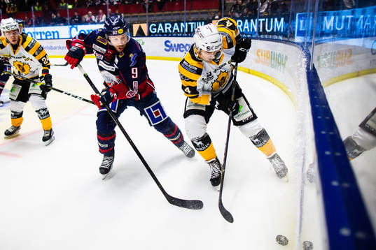 Linköpings Derek Roy och Skellefteås Bud Holloway