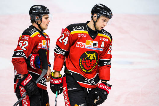 Luleås Karl Fabricius och Johan Harju deppar