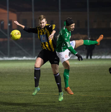 IFK Hässleholms Mattias Jönsson  i träningsmatchen