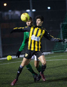 IFK Hässleholms Mustafa Oweid i träningsmatchen mellan