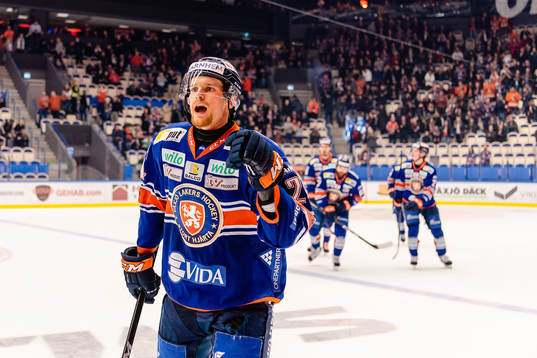 Växjös Brendan Shinnimin jublar