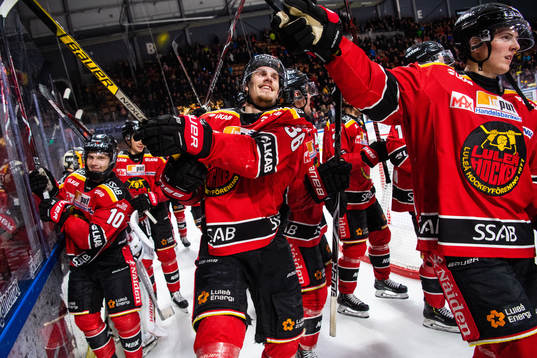 Luleås Einar Emanuelsson, Emil Larsson och Isac