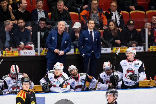 Malmö Redhawks tränare Peter Andersson och assisterande