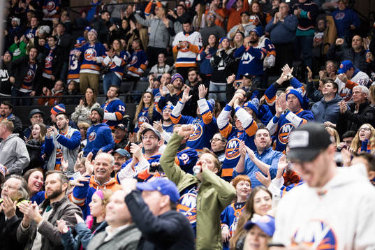Spectators in the stands