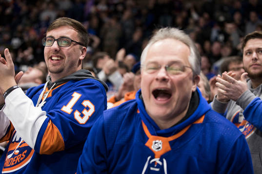 Spectators in the stands