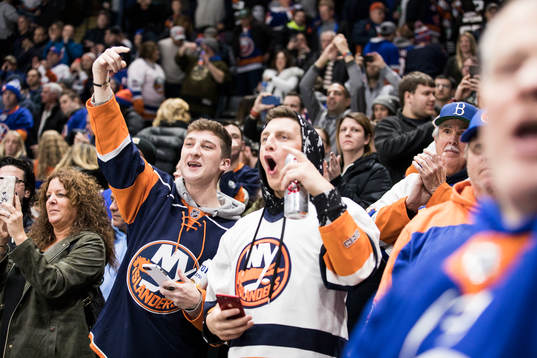 Spectators in the stands