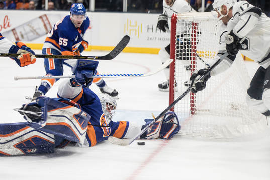 Goalkeeper Robin Lehner of New York Islanders