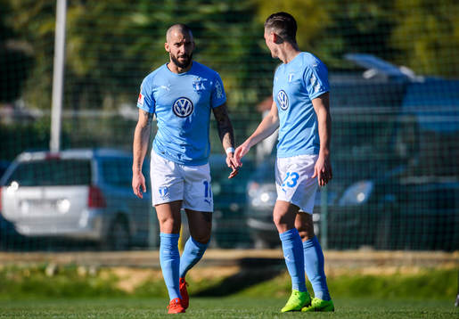 Guillermo Molins and Marcus Antonsson of Malmö FF