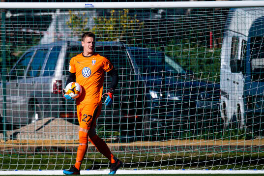 Goalkeeper Johan Dahlin of Malmö FF