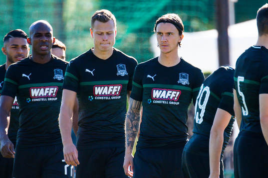 Viktor Claesson and Kristoffer Olsson of Krasnodar