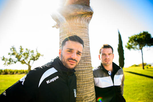 Tränare Poya Asbaghi och assisterande tränare Ferran