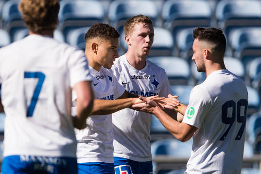 Norrköpings Jordan Larsson jublar