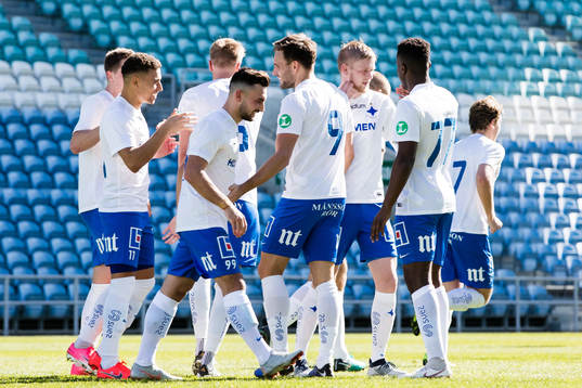 Norrköpings Jordan Larsson jublar