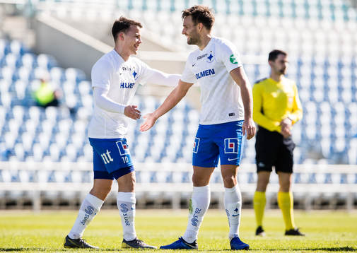 Norrköpings Simon Skrabb jublar