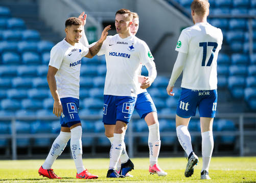 Norrköpings Jordan Larsson jublar