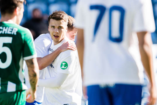 Norrköpings Simon Skrabb jublar