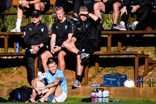 Team physician Pär Herbertsson, physios Alexander Nilsson