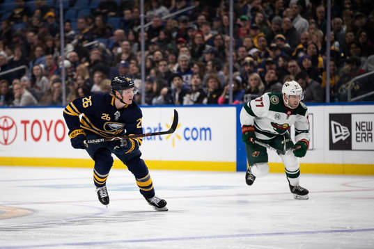 Rasmus Dahlin and Brad Hunt