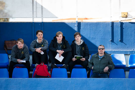 Former president of Östersund Daniel Kindberg in the stands