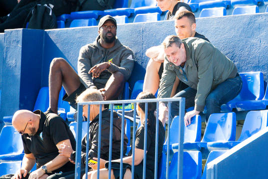 Former president of Östersund Daniel Kindberg in the stands
