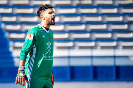 Goalkeeper Sixten Mohlin of Östersund