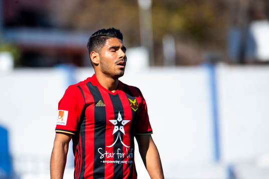 Hosam Aiesh of Östersund looks dejected
