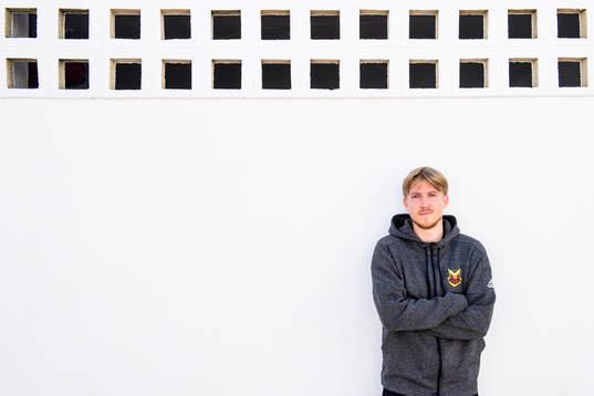 Simon Kroon of Östersund poses for a portrait