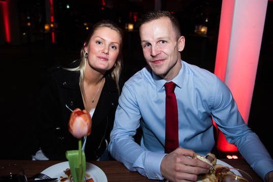 Max Friberg of Frölunda at the banquet