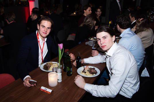 Samuel Fagemo and Oliwer Fjellström of Frölunda at the