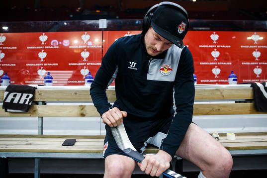 Konrad Abeltshauser  of Red Bull Munich ahead the CHL final