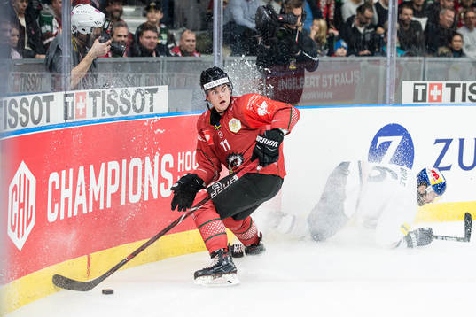 Samuel Fagemo of Frölunda and Daryl Boyle of Red Bull