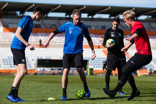 Joel Bernhardsson, Daniel Jarl och målvakt Gustav Nyberg