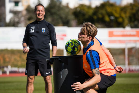 Sportchef Ola Andersson och Tim Björkström