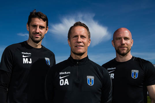 Tränare Mirza Jelecak, sportchef Ola Andersson och