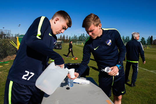 Isak Bergmann Johannesson och Alfons Sampsted