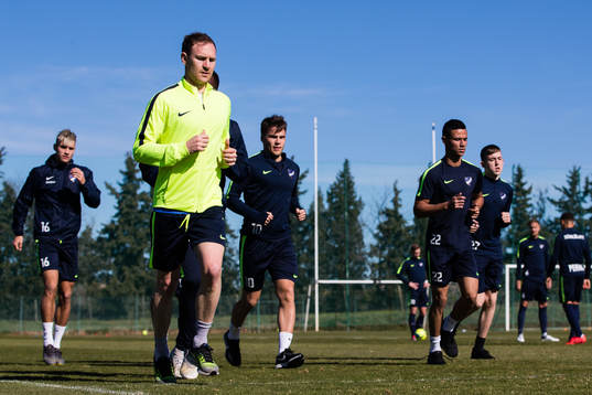 Pontus Almqvist, fystränare Jonas Hellberg, Simon Skrabb,