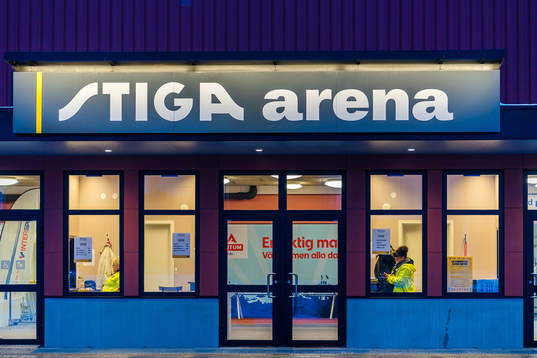 Generell exteriör bild av Stiga Arena före U17