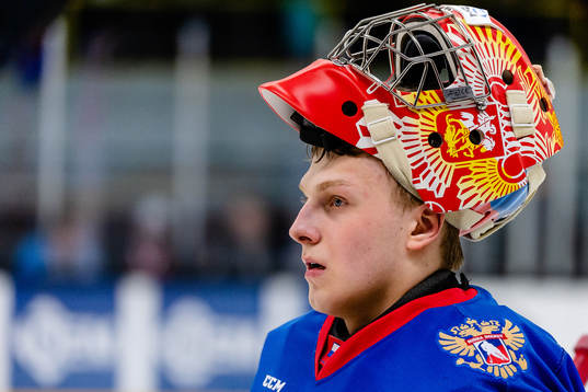 Rysslands målvakt Yegor Guskov