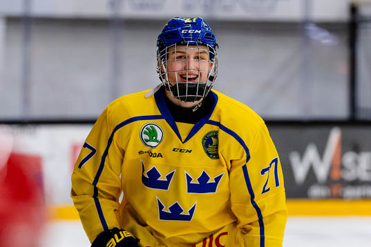 Sveriges Oskar Olausson jublar