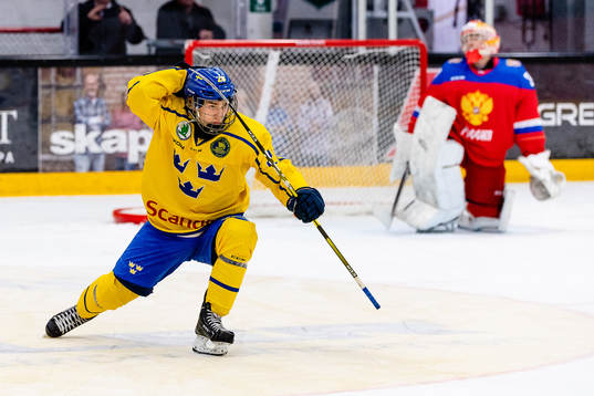 Sveriges William Eklund jublar